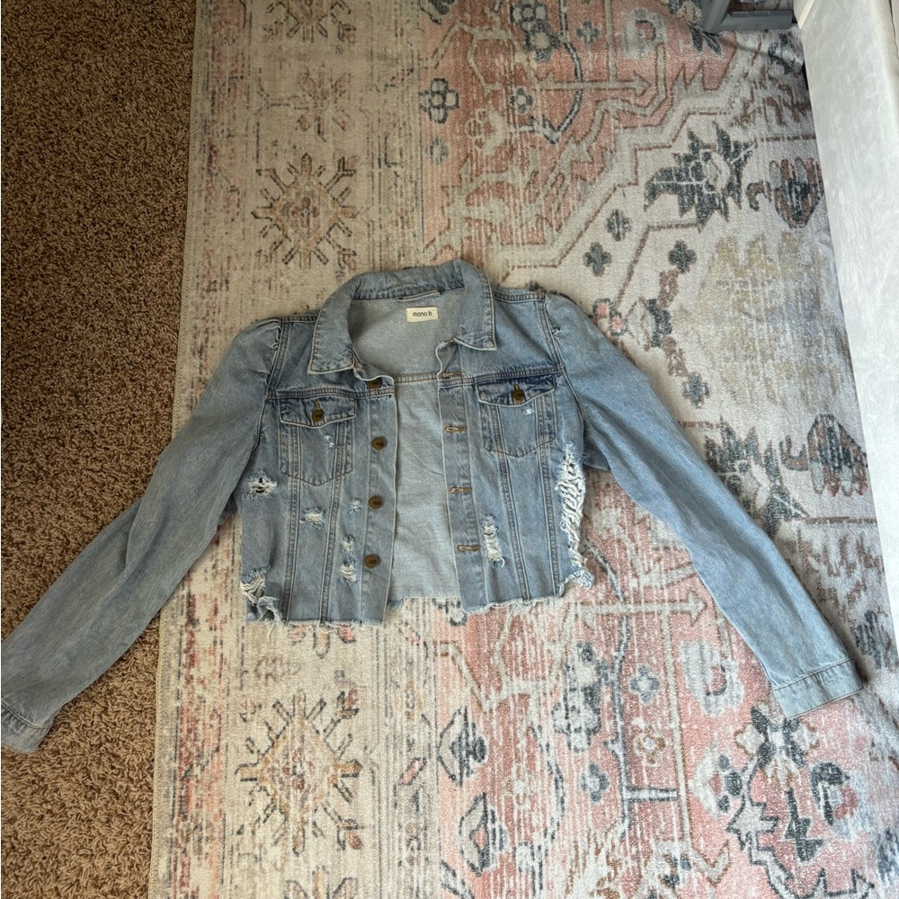 Distressed Denim Jacket